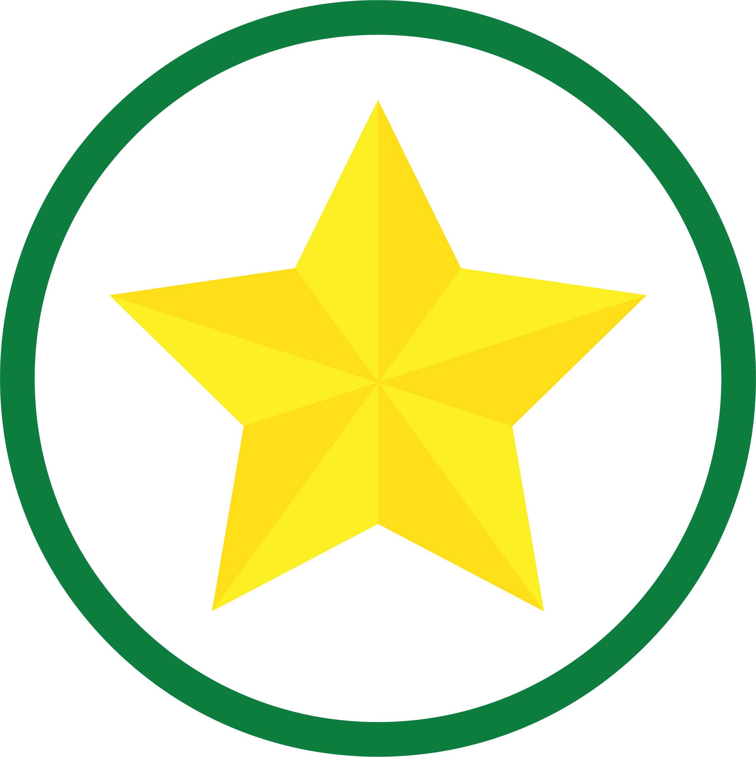 gold star icon green