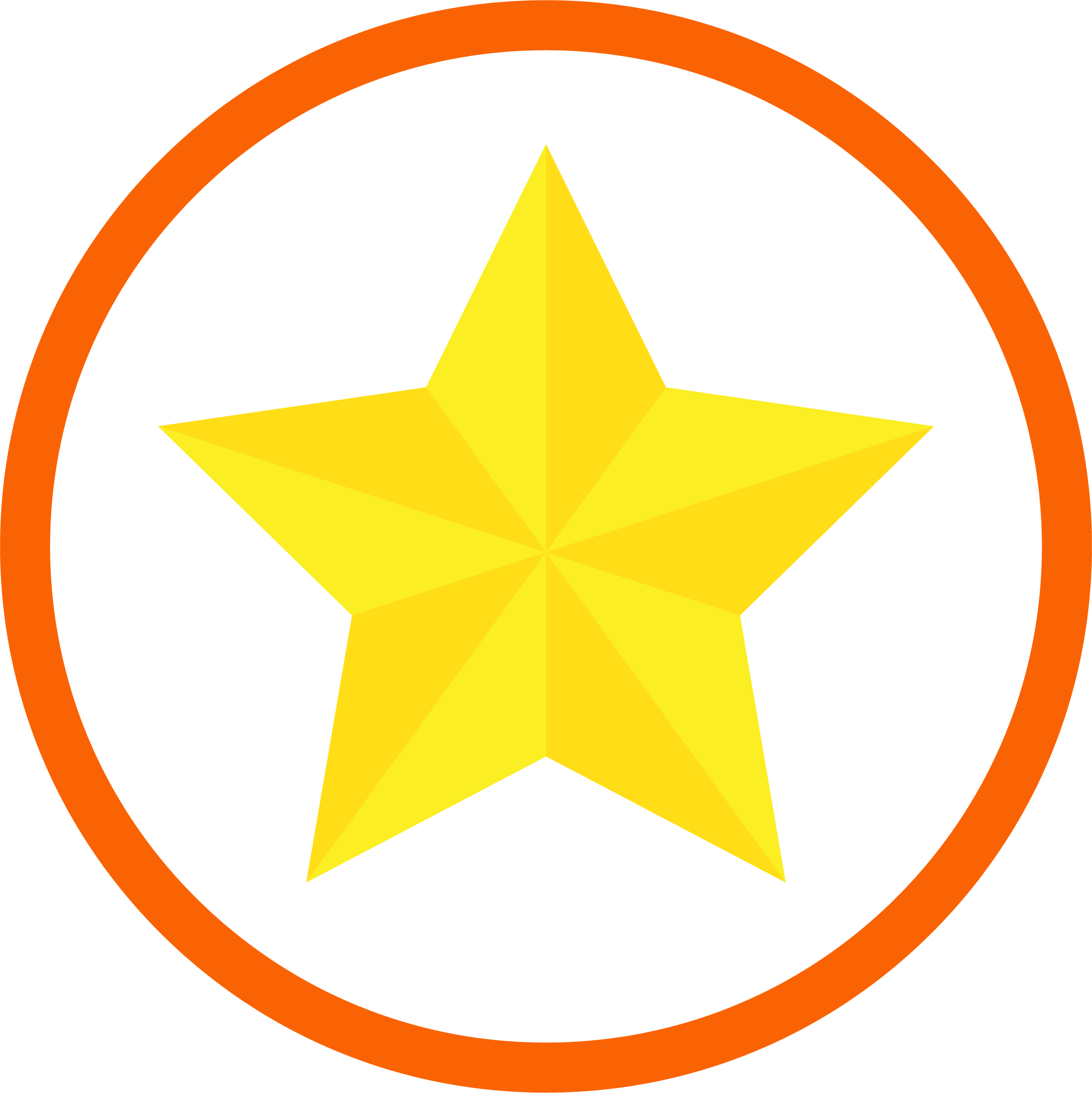 gold star icon orange