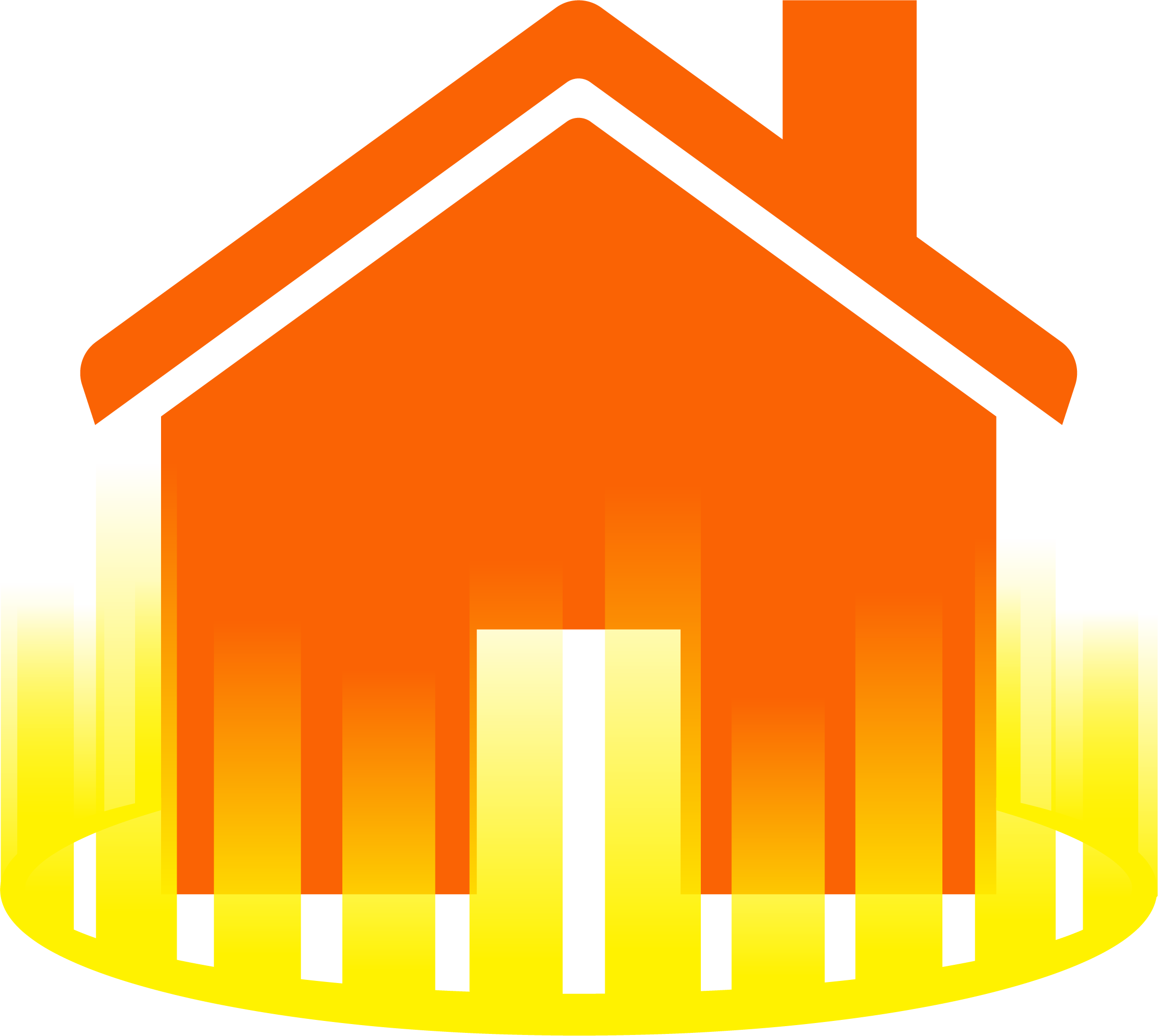 home barrier icon [orange]